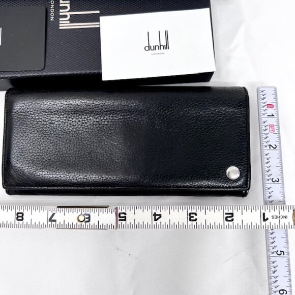 New With Box Dunhill London Black Leather  Bifold Money Credit Card Wallet (62) - Picture 5 of 8